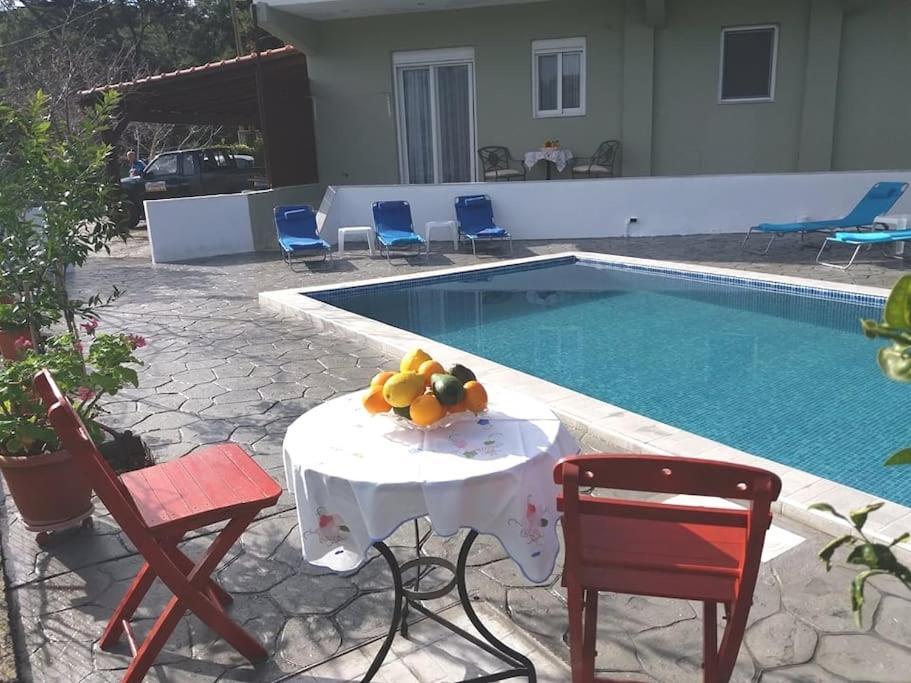 Greek Style Ground Floor Apartment & Pool Ialysos  Ngoại thất bức ảnh