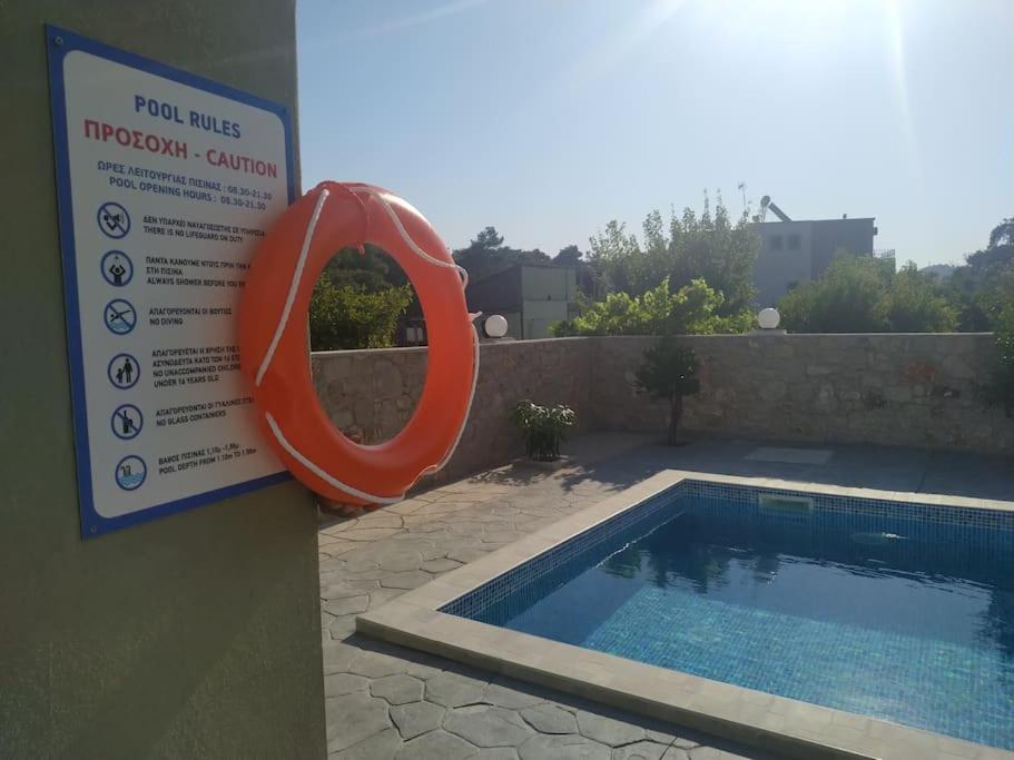 Greek Style Ground Floor Apartment & Pool Ialysos  Ngoại thất bức ảnh