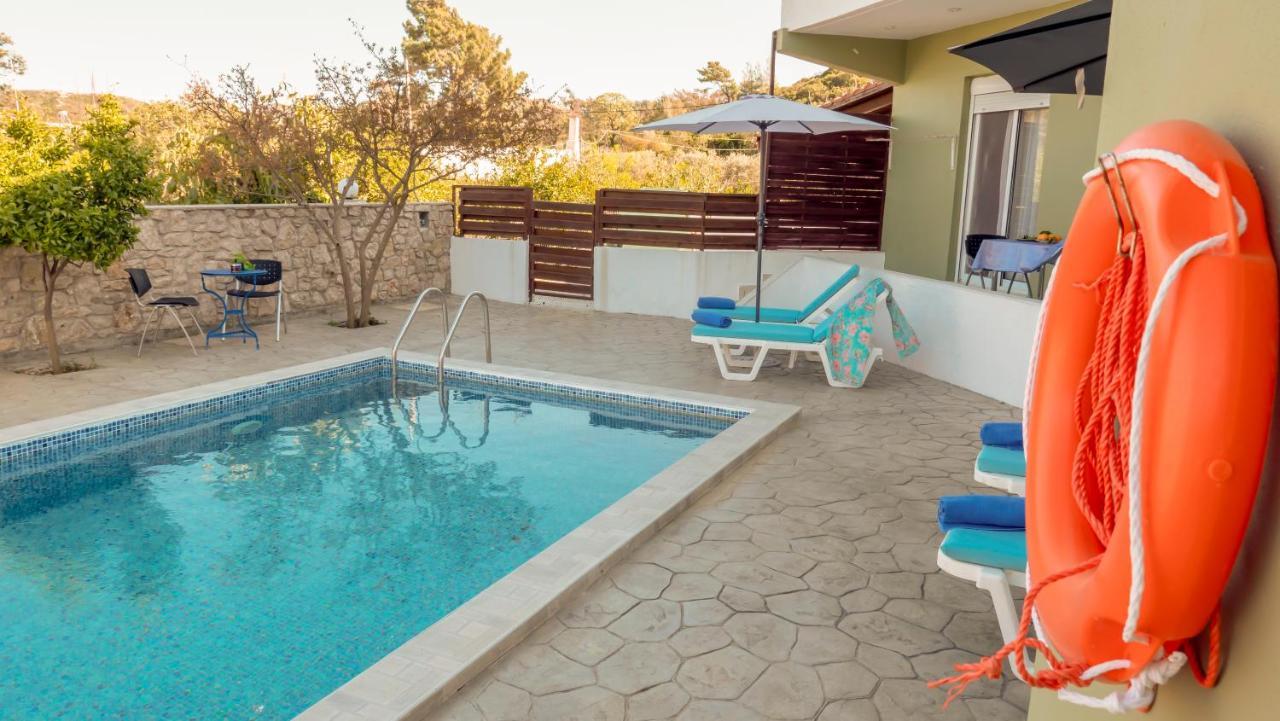 Greek Style Ground Floor Apartment & Pool Ialysos  Ngoại thất bức ảnh