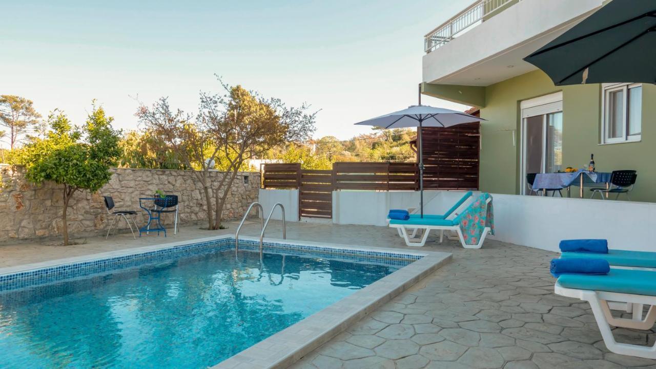 Greek Style Ground Floor Apartment & Pool Ialysos  Ngoại thất bức ảnh