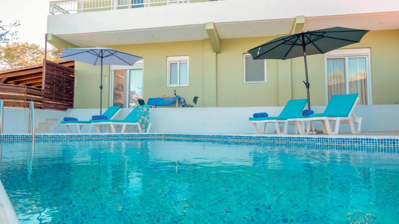 Greek Style Ground Floor Apartment & Pool Ialysos  Ngoại thất bức ảnh